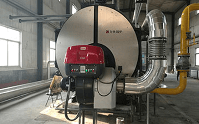 What are the parts of gas heating boiler in power plant?